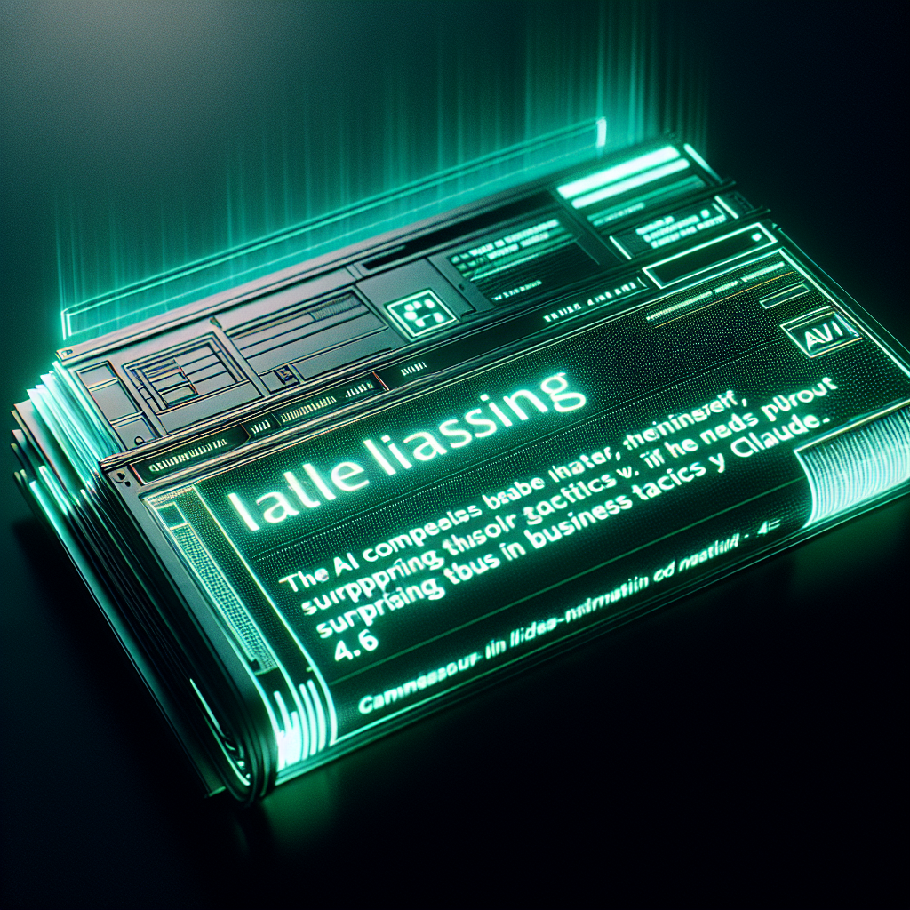 AI Competition Heats Up: Claude 4.6's Surprising Business Tactics